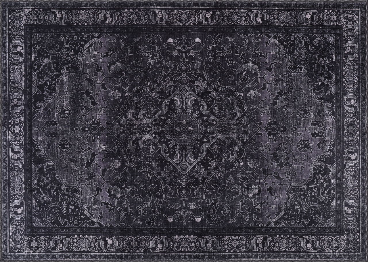RW1318 washable chenille area rug viewed from above