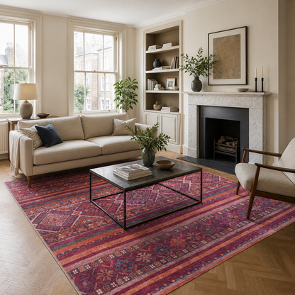 RW1322B washable chenille area rug