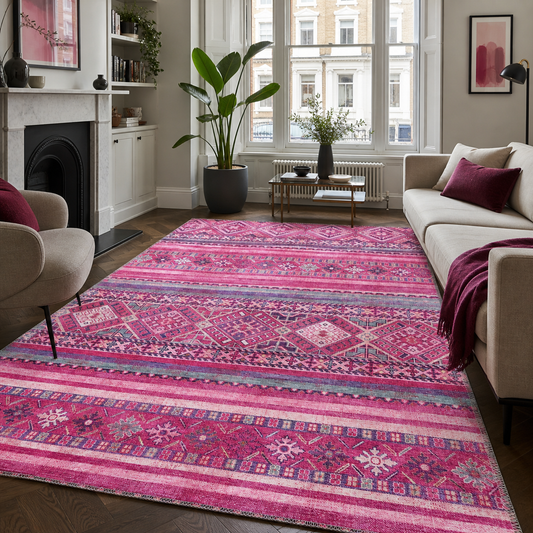 RW1322C washable chenille area rug