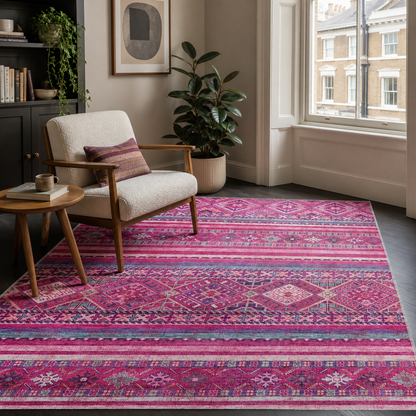 RW1322C washable chenille rug texture and pattern detail