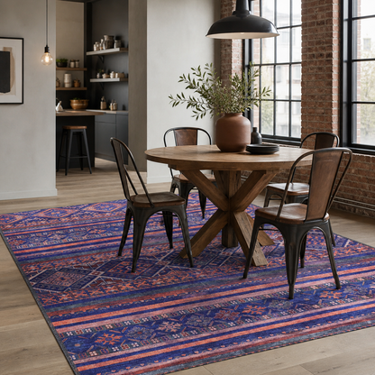 RW1322M washable chenille area rug, room scene
