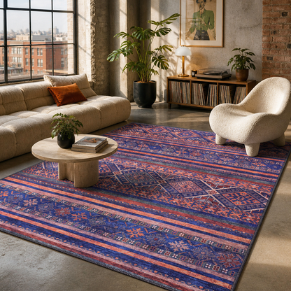 RW1322M washable chenille area rug, room scene