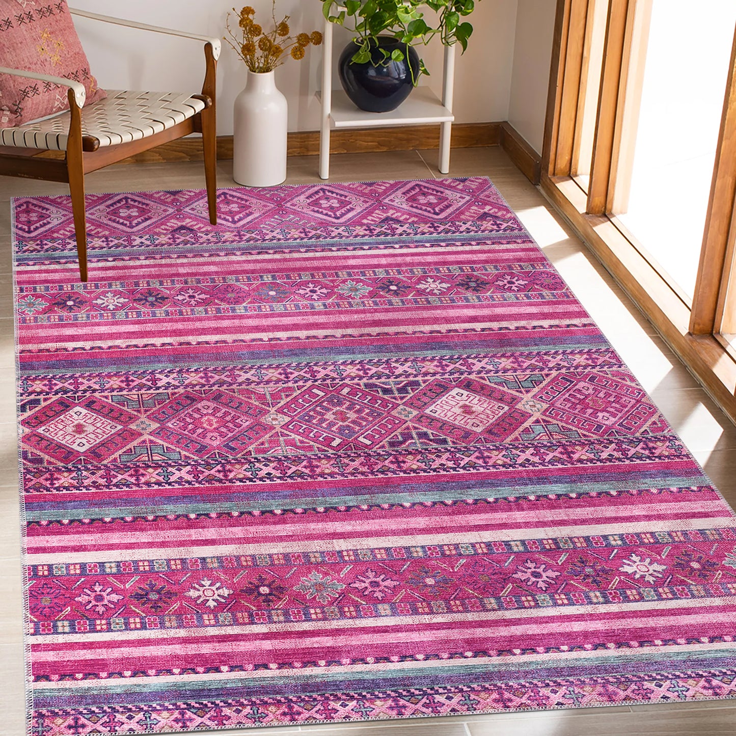 RW1322P washable chenille area rug
