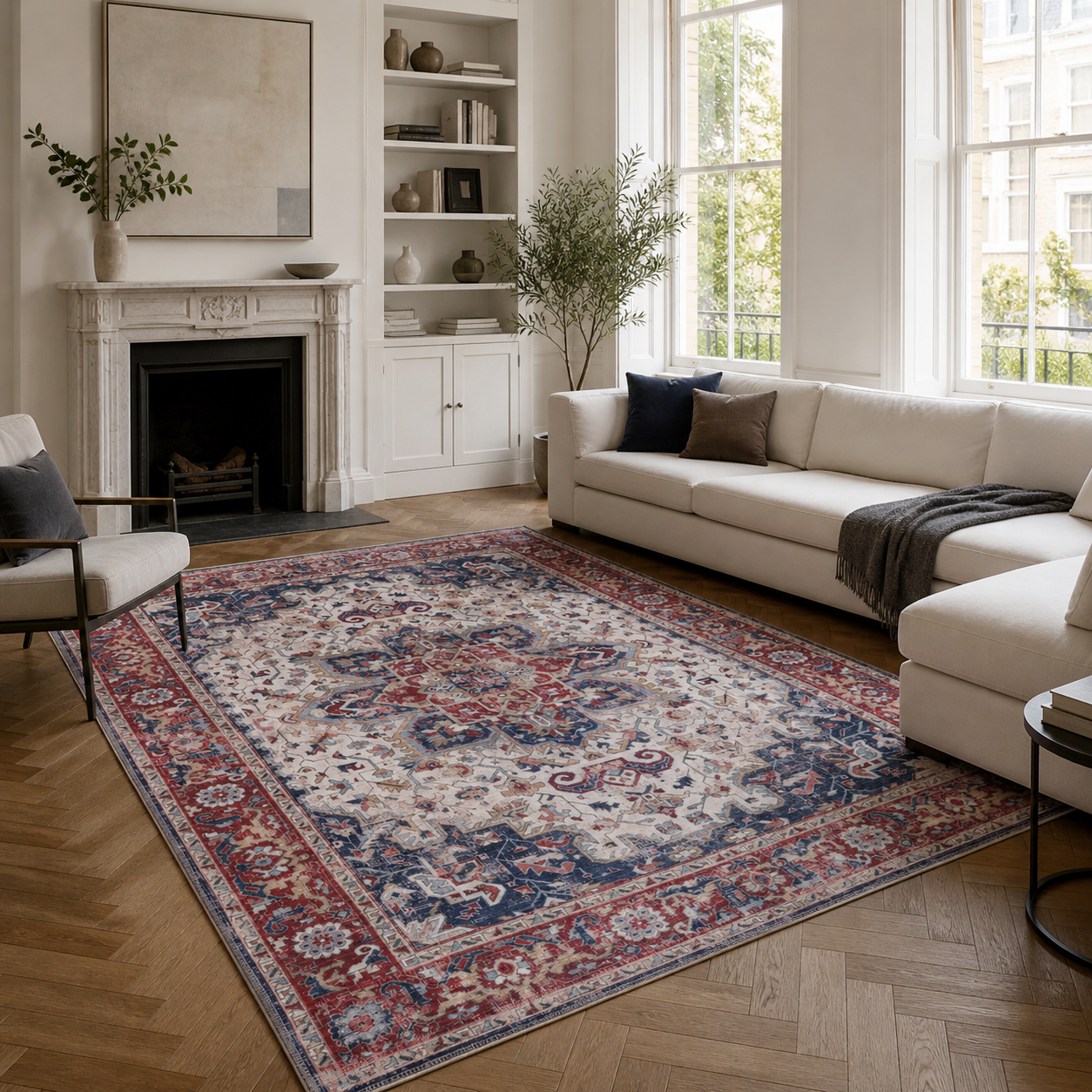 RW1323 washable chenille area rug