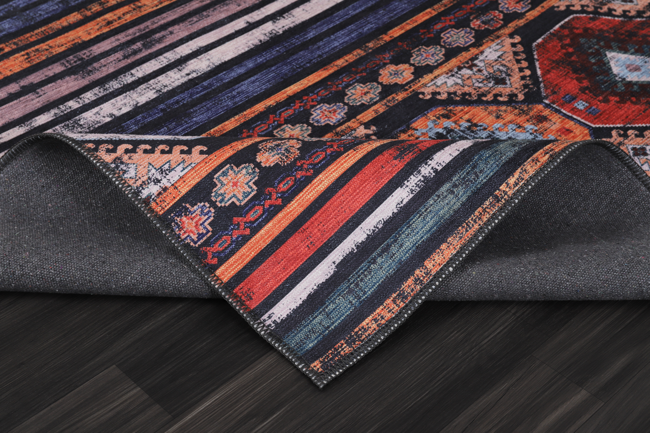 RW1336 washable chenille rug texture and pattern detail