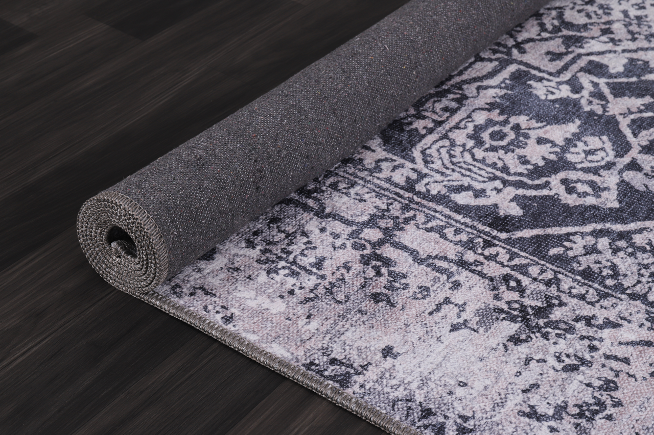 RW1338 washable chenille rug texture and pattern detail