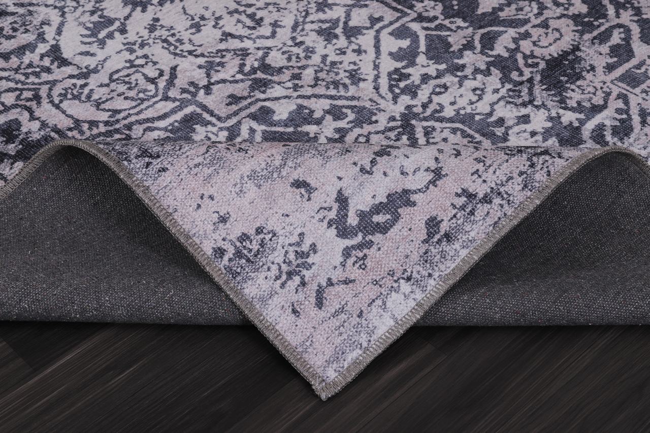 RW1338 washable chenille rug texture and pattern detail