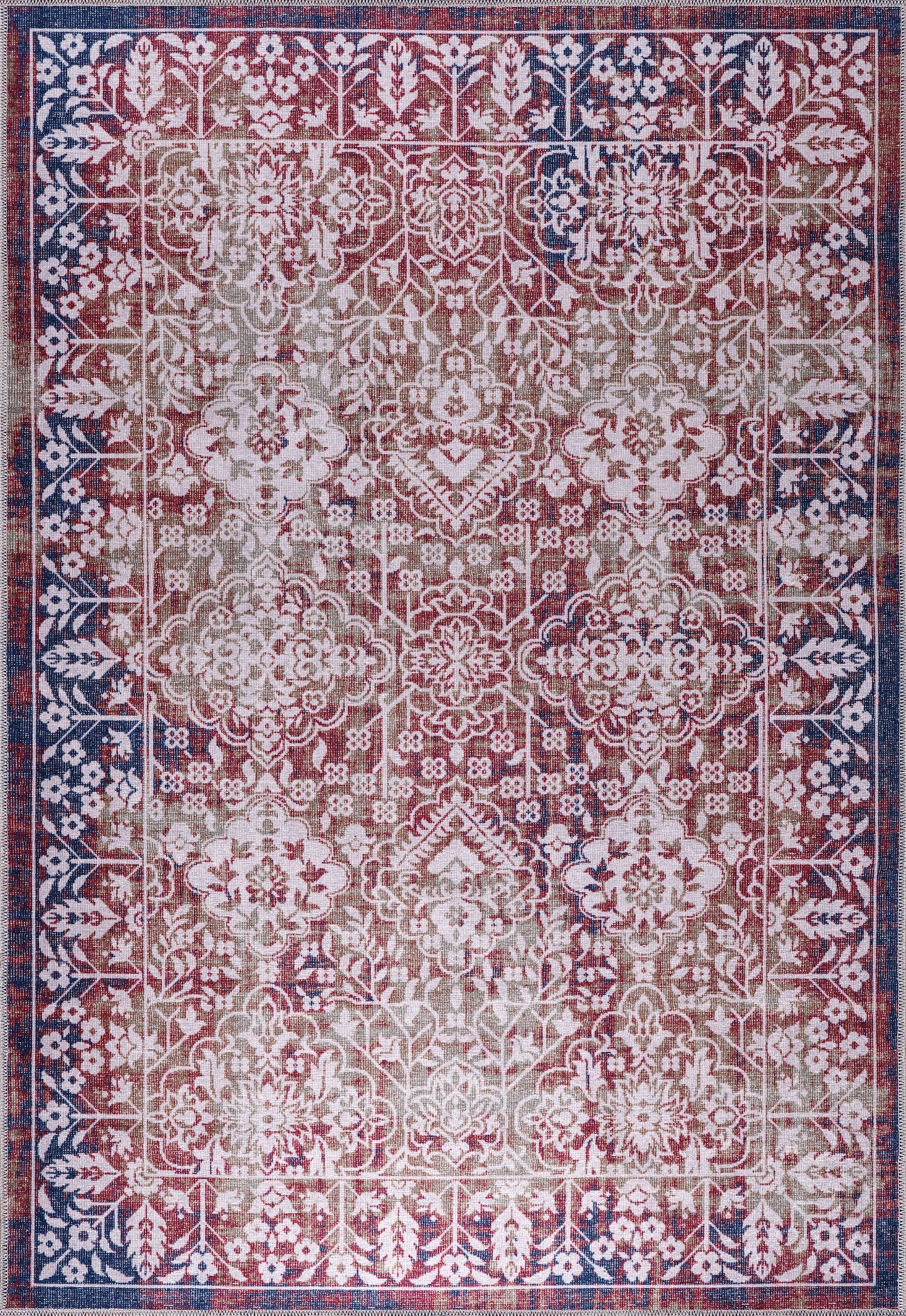 RW1486 washable chenille rug texture and pattern detail