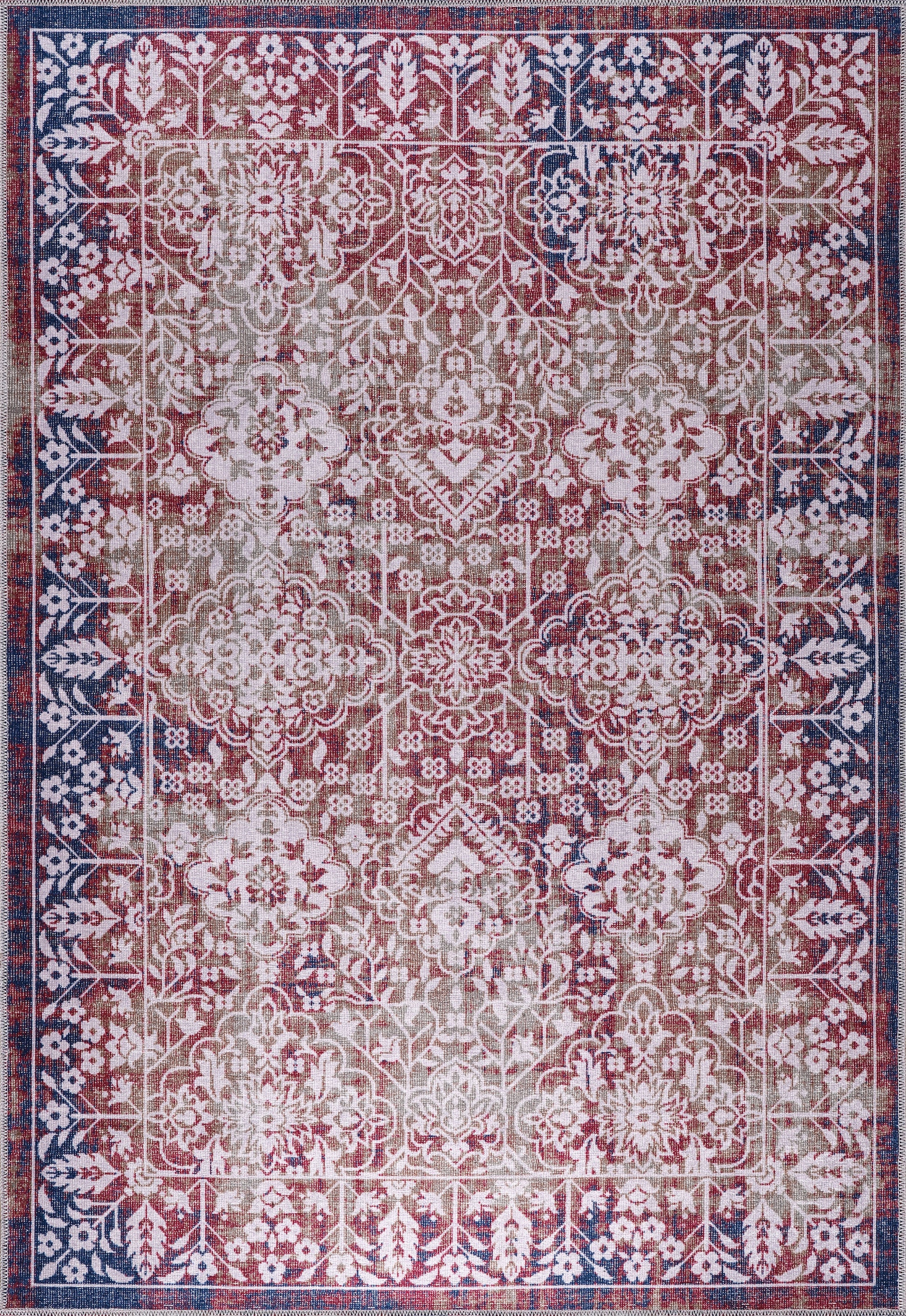 RW1486 washable chenille rug texture and pattern detail