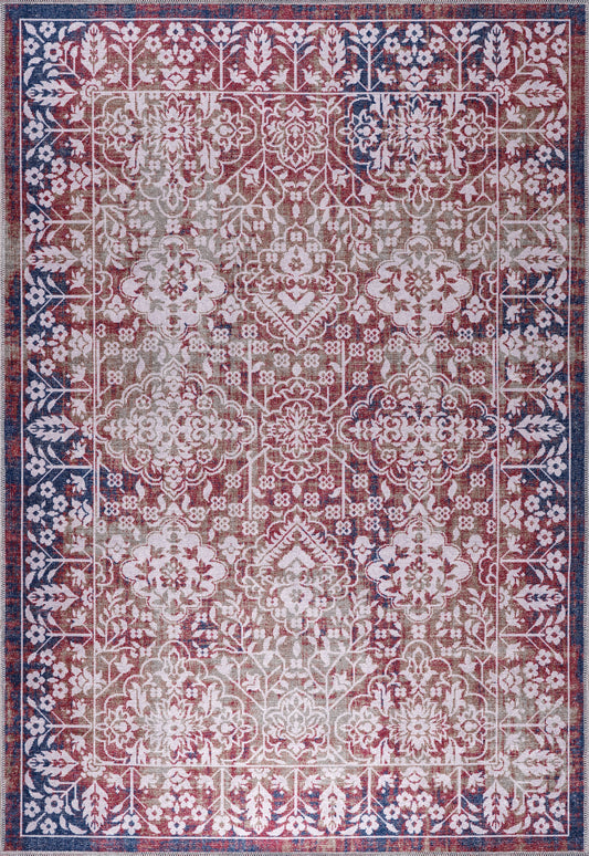 RW1486 washable chenille rug texture and pattern detail