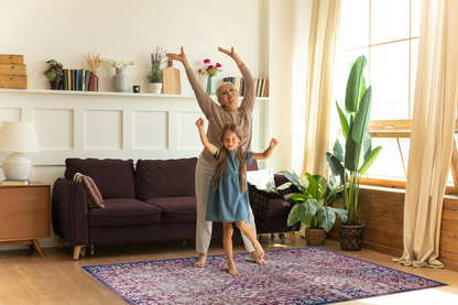 RW1486 washable chenille rug texture and pattern detail