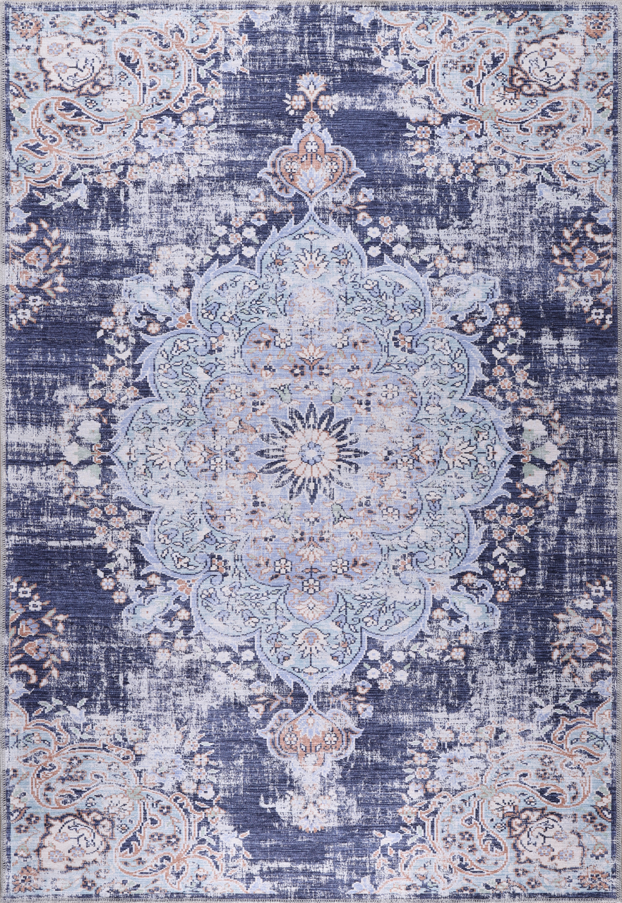 RW1487 washable chenille rug texture and pattern detail