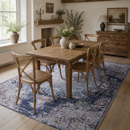 RW1487 washable chenille rug texture and pattern detail