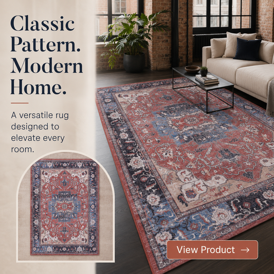 RW2023 washable chenille area rug