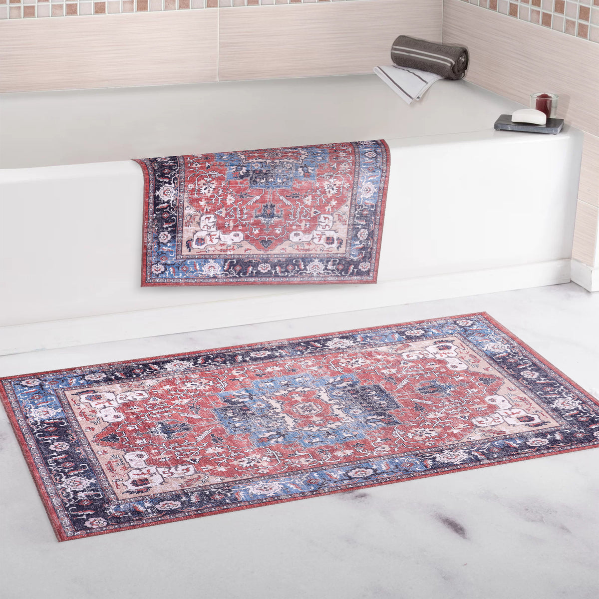 RW2023 washable chenille area rug, doormat