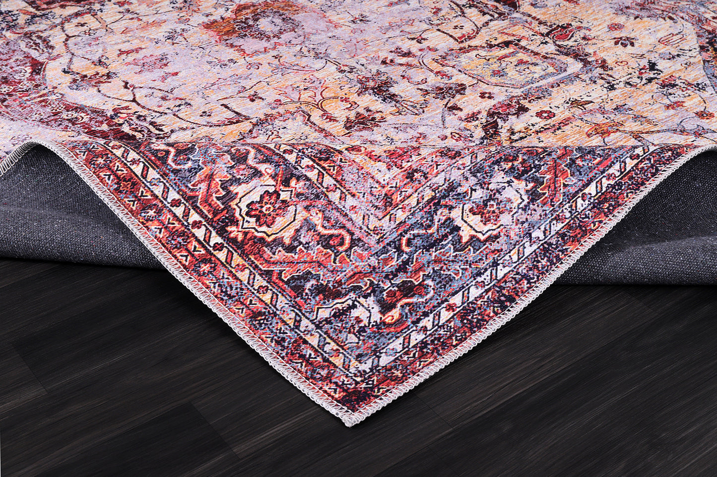RW2160 washable chenille rug texture and pattern detail