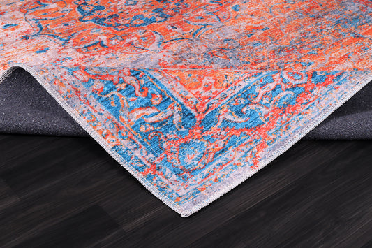 RW2165 washable chenille rug texture and pattern detail