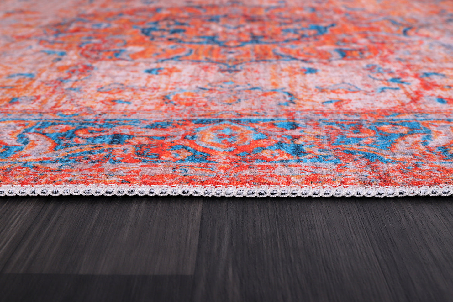 RW2165 washable chenille rug texture and pattern detail