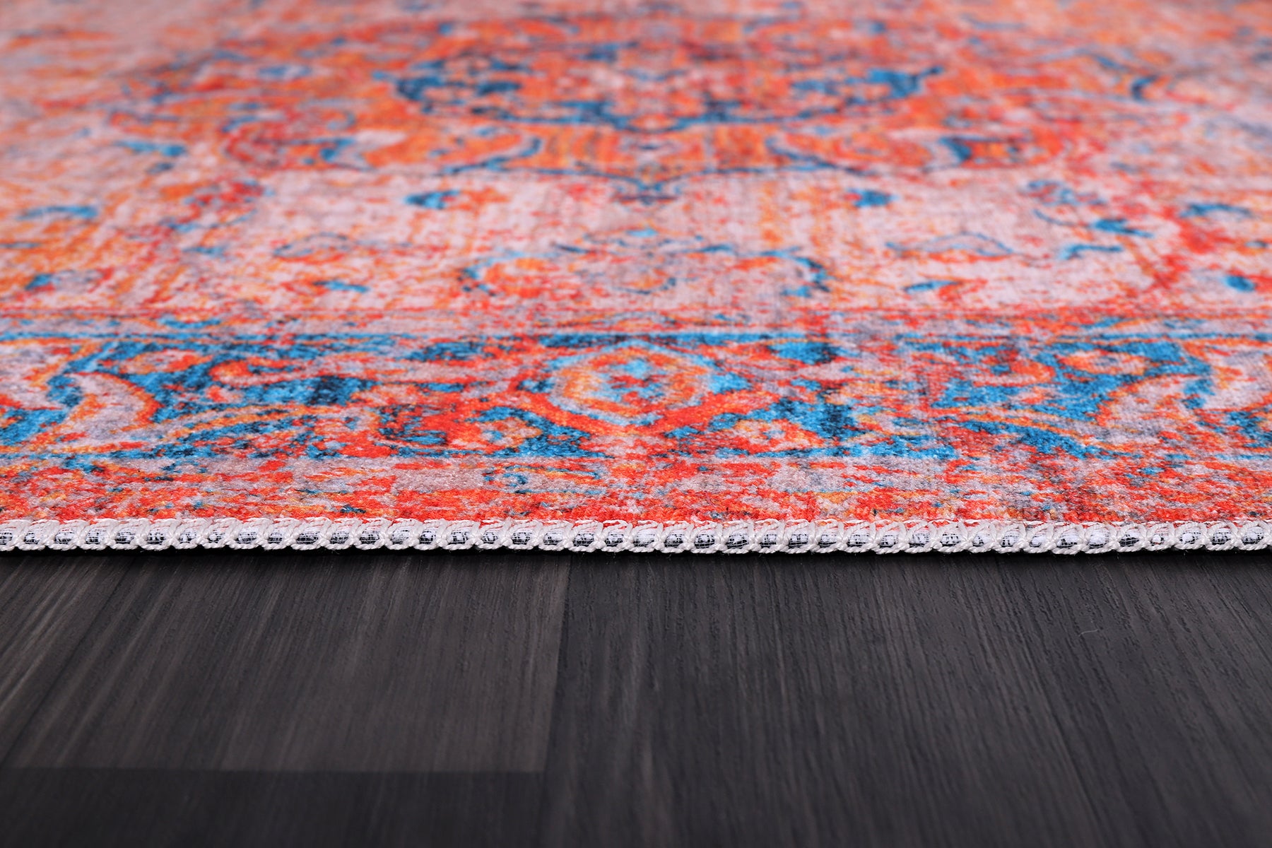 RW2165 washable chenille rug texture and pattern detail
