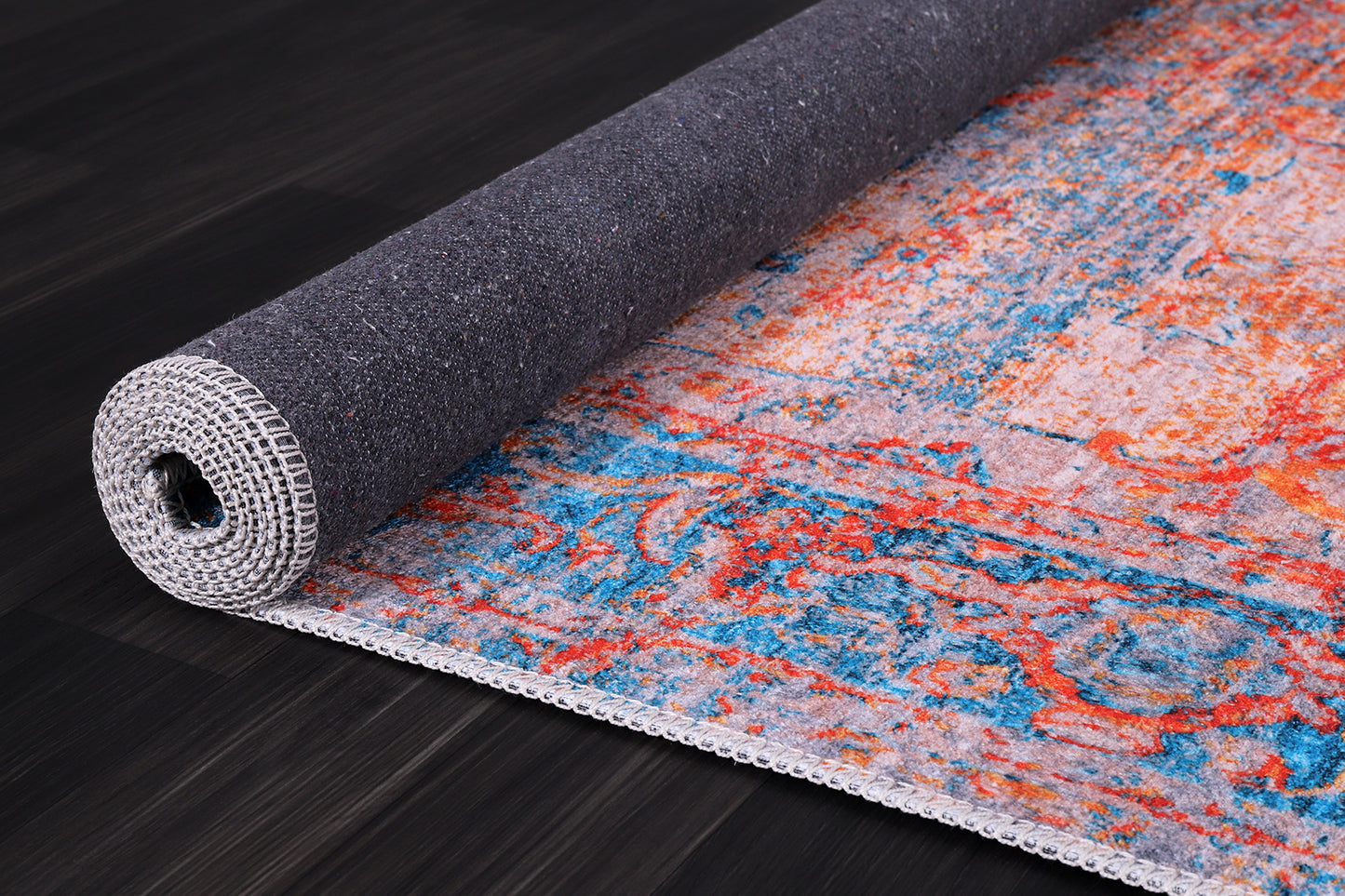 RW2165 washable chenille rug texture and pattern detail