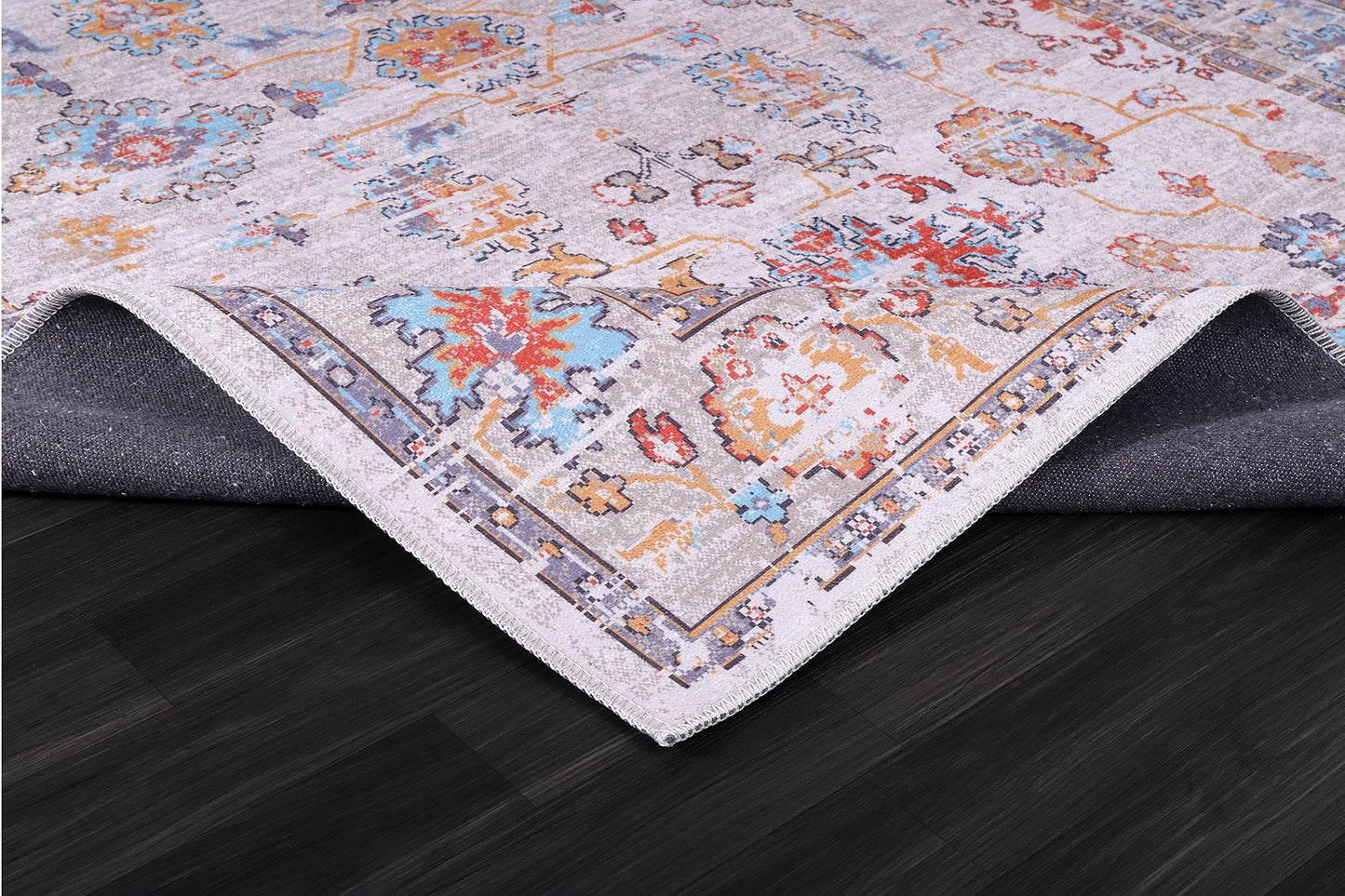 RW2173 washable chenille rug texture and pattern detail