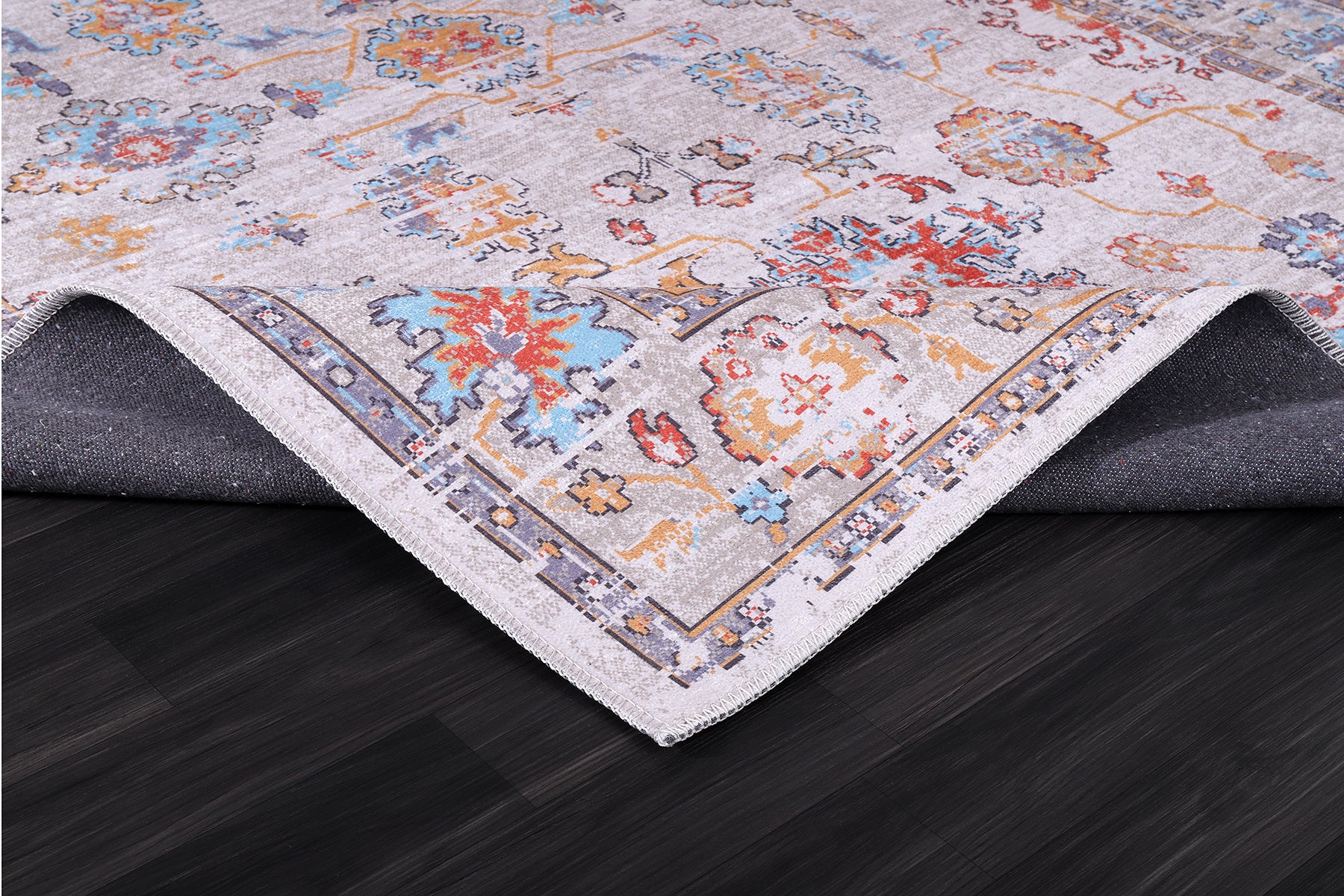 RW2173 washable chenille rug texture and pattern detail