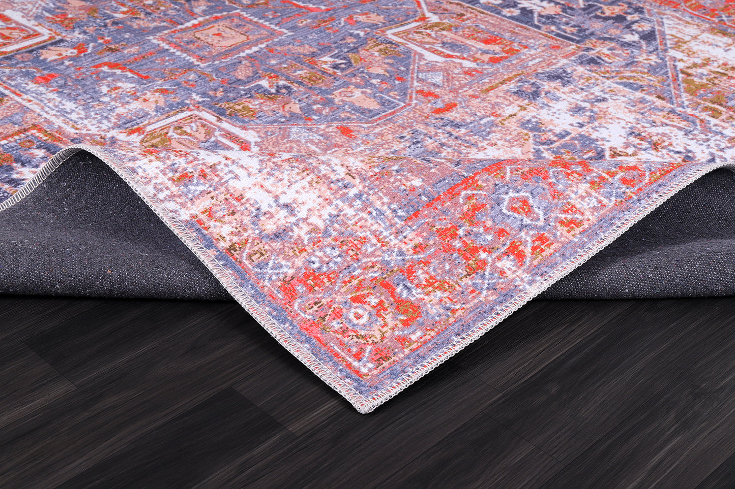 RW2177 washable chenille rug texture and pattern detail