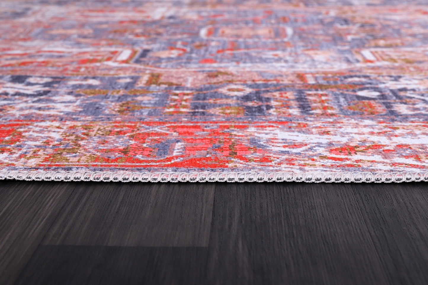RW2177 washable chenille rug texture and pattern detail
