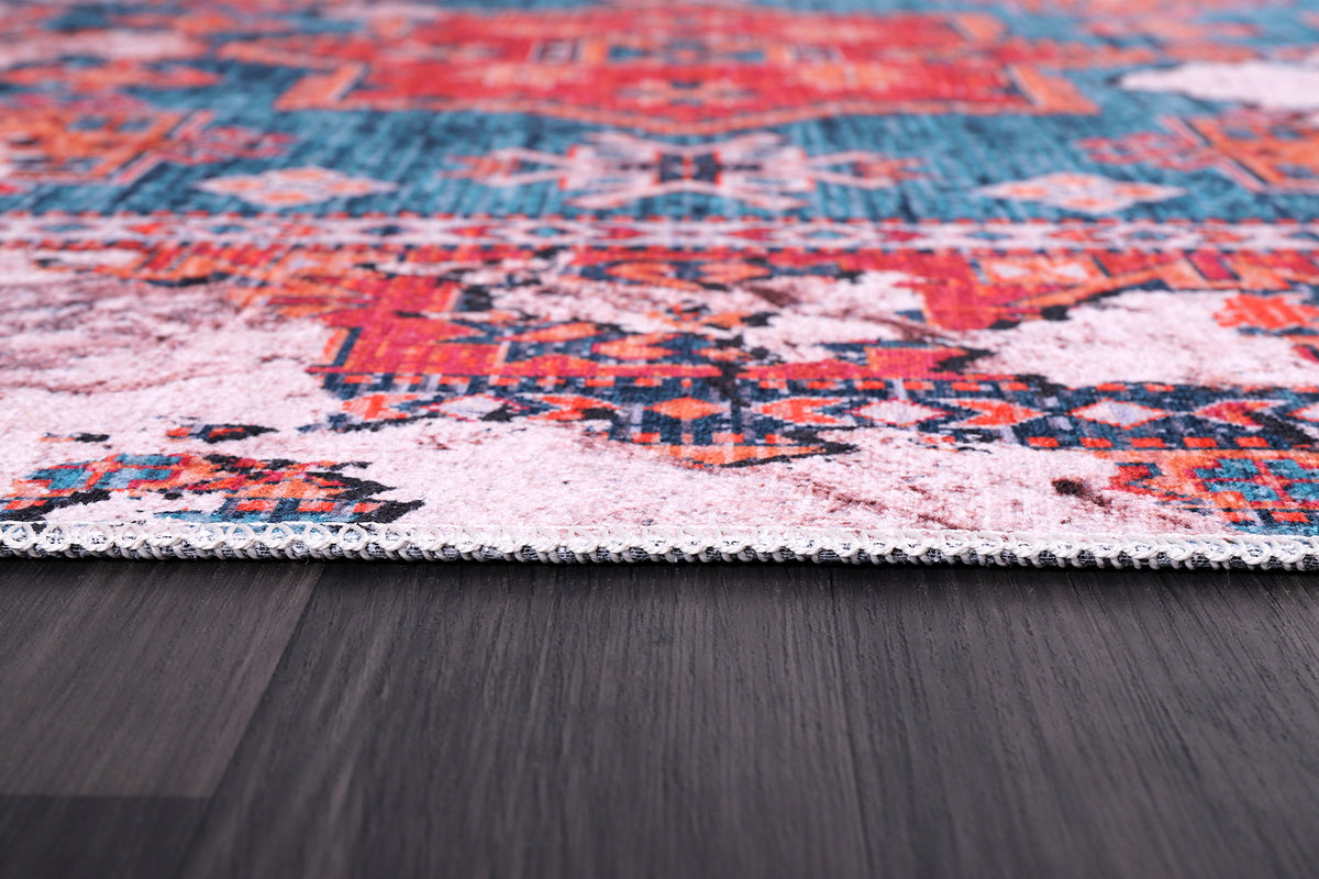 RW2179 washable chenille rug texture and pattern detail