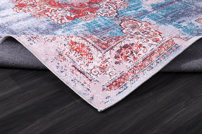 RW2184 washable chenille rug texture and pattern detail
