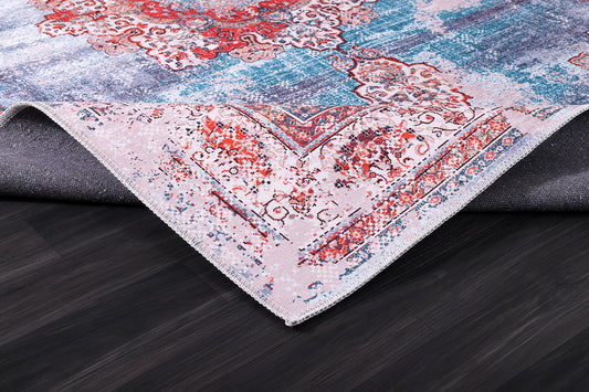 RW2184 washable chenille rug texture and pattern detail