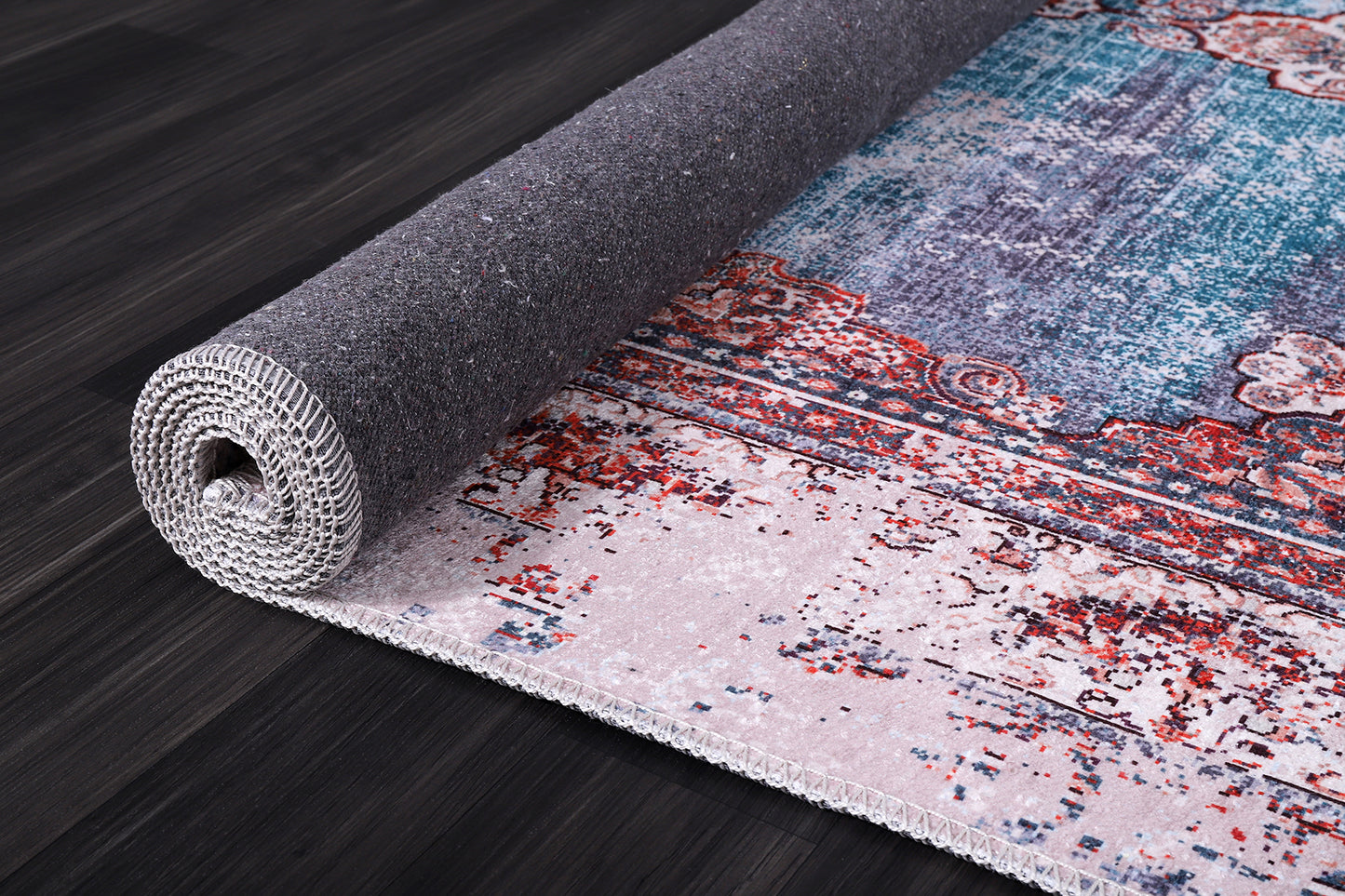 RW2184 washable chenille rug texture and pattern detail