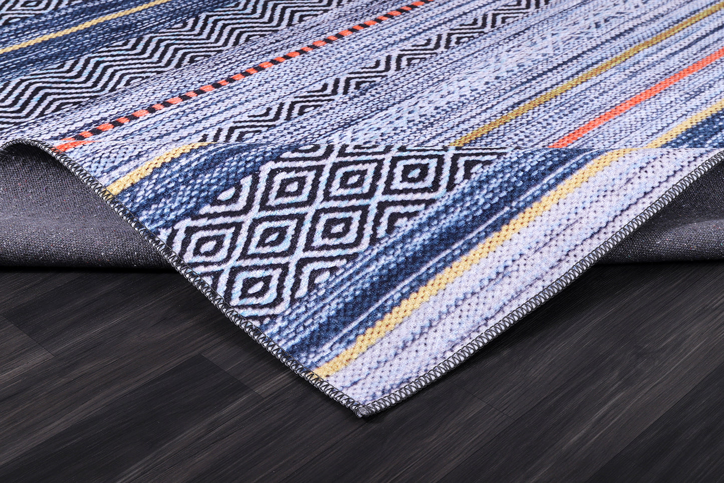 RW2273 washable chenille rug texture and pattern detail