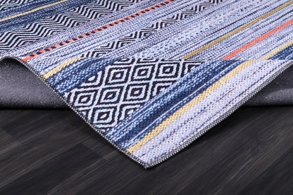 RW2273 washable chenille rug texture and pattern detail