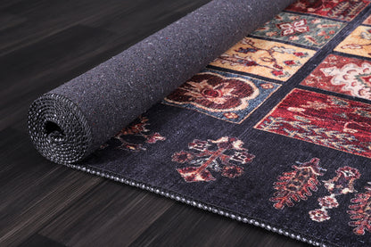 RW2281 washable chenille rug texture and pattern detail