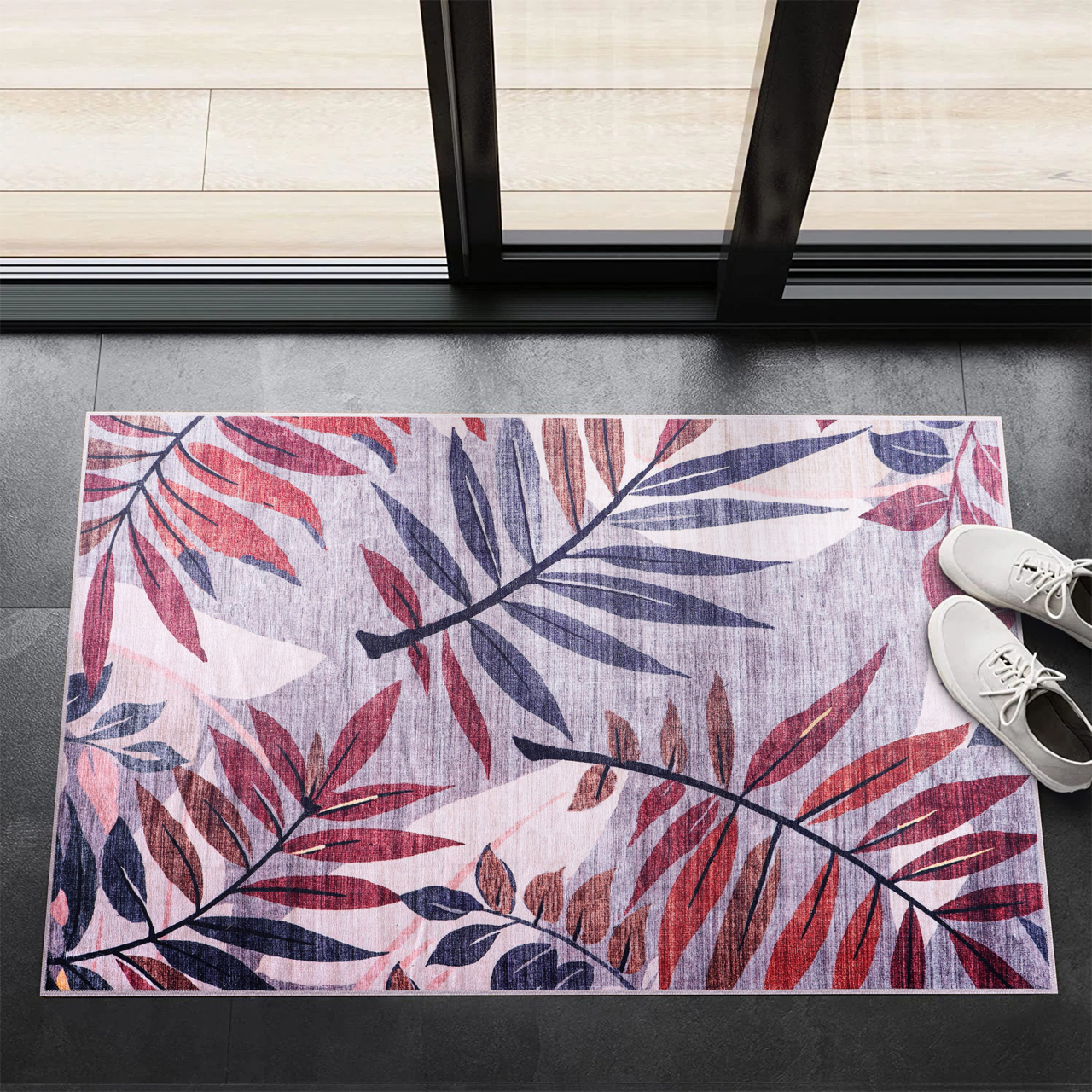 RW3001 washable chenille area rug, doormat