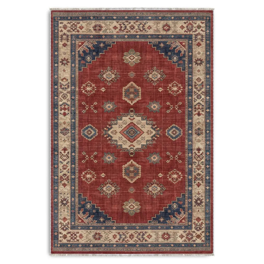 RW3028 washable chenille area rug viewed from above