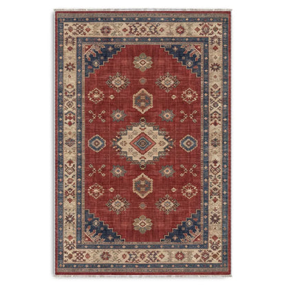 RW3028 washable chenille area rug viewed from above