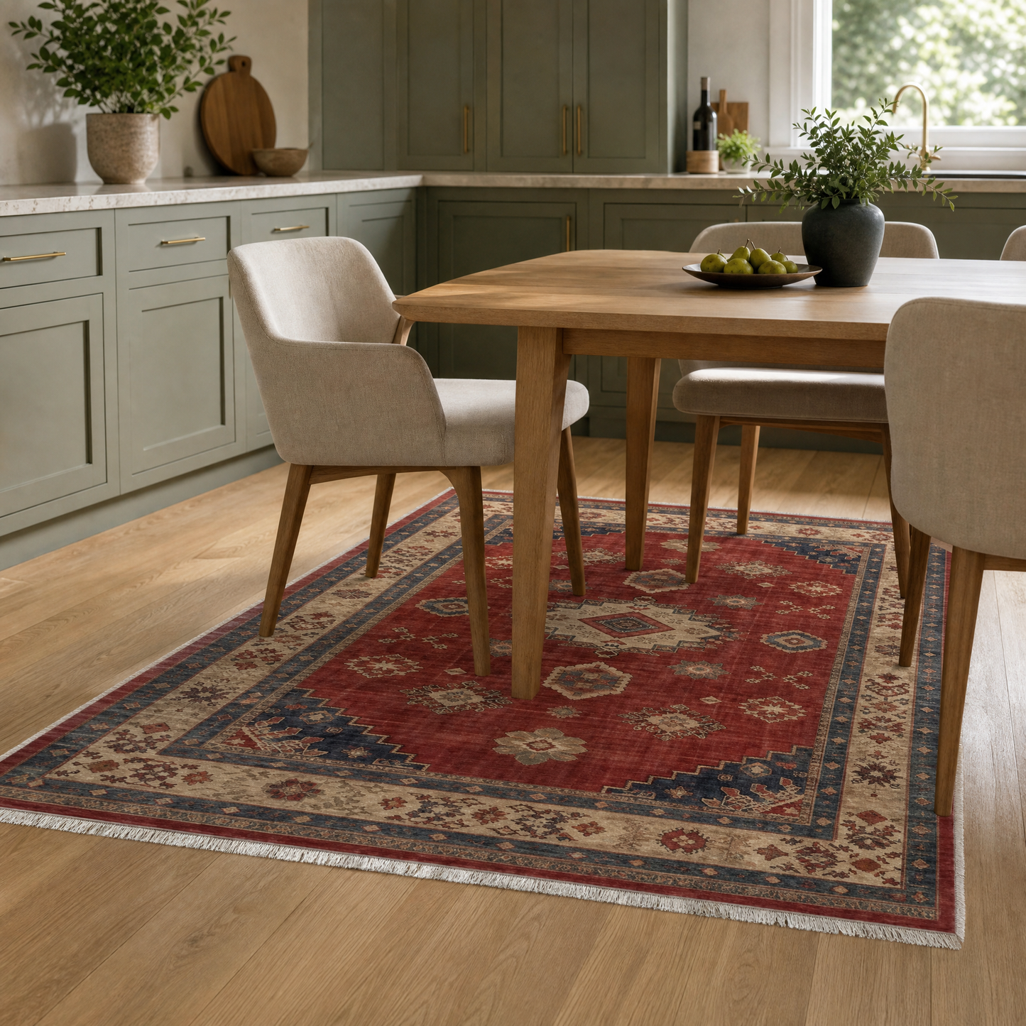RW3028 washable rug in a modern kitchen