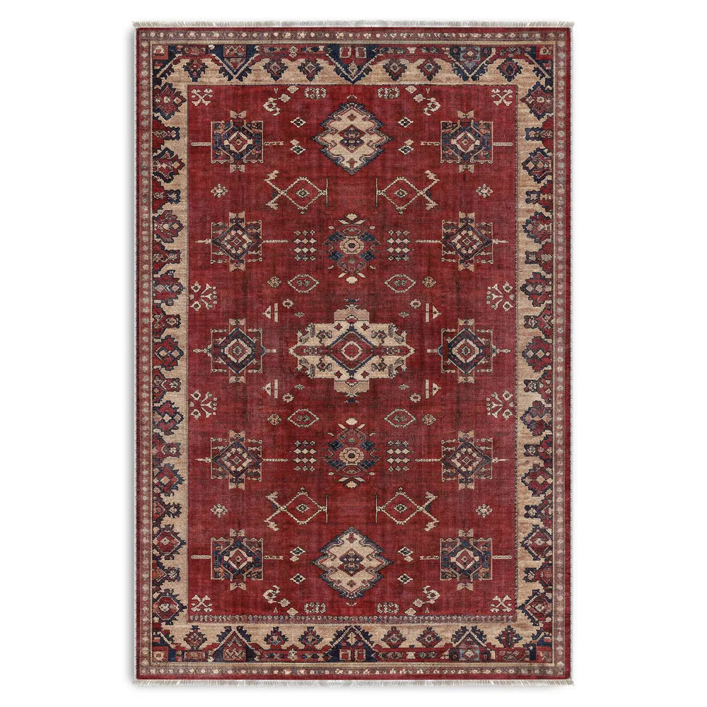 RW3029 washable chenille area rug viewed from above