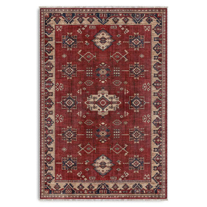 RW3029 washable chenille area rug viewed from above