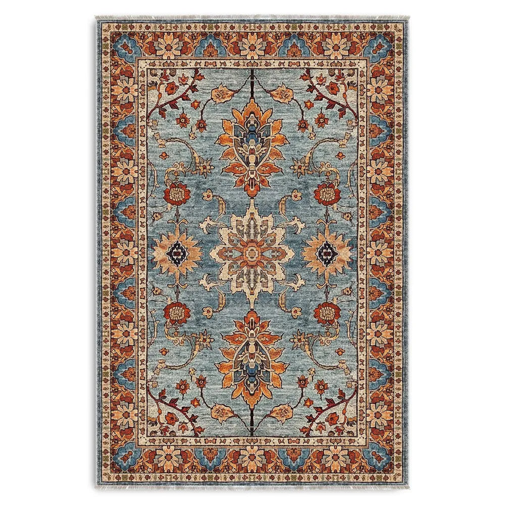 RW3030 washable chenille area rug viewed from above
