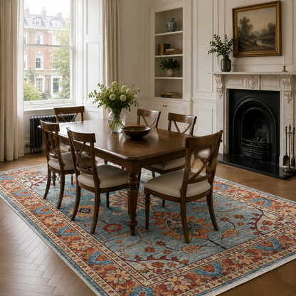 RW3030 washable chenille area rug, room scene