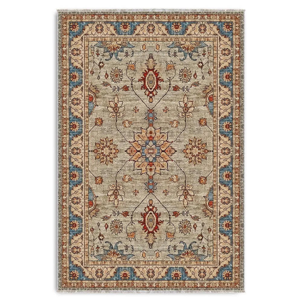 RW3031 washable chenille area rug viewed from above