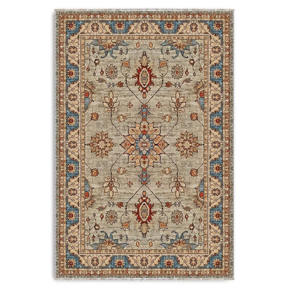 RW3031 washable chenille area rug viewed from above