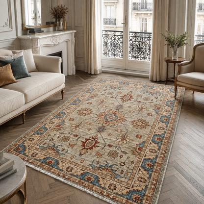 RW3031 washable chenille area rug, room scene