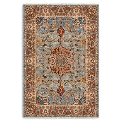 RW3034 washable chenille area rug viewed from above
