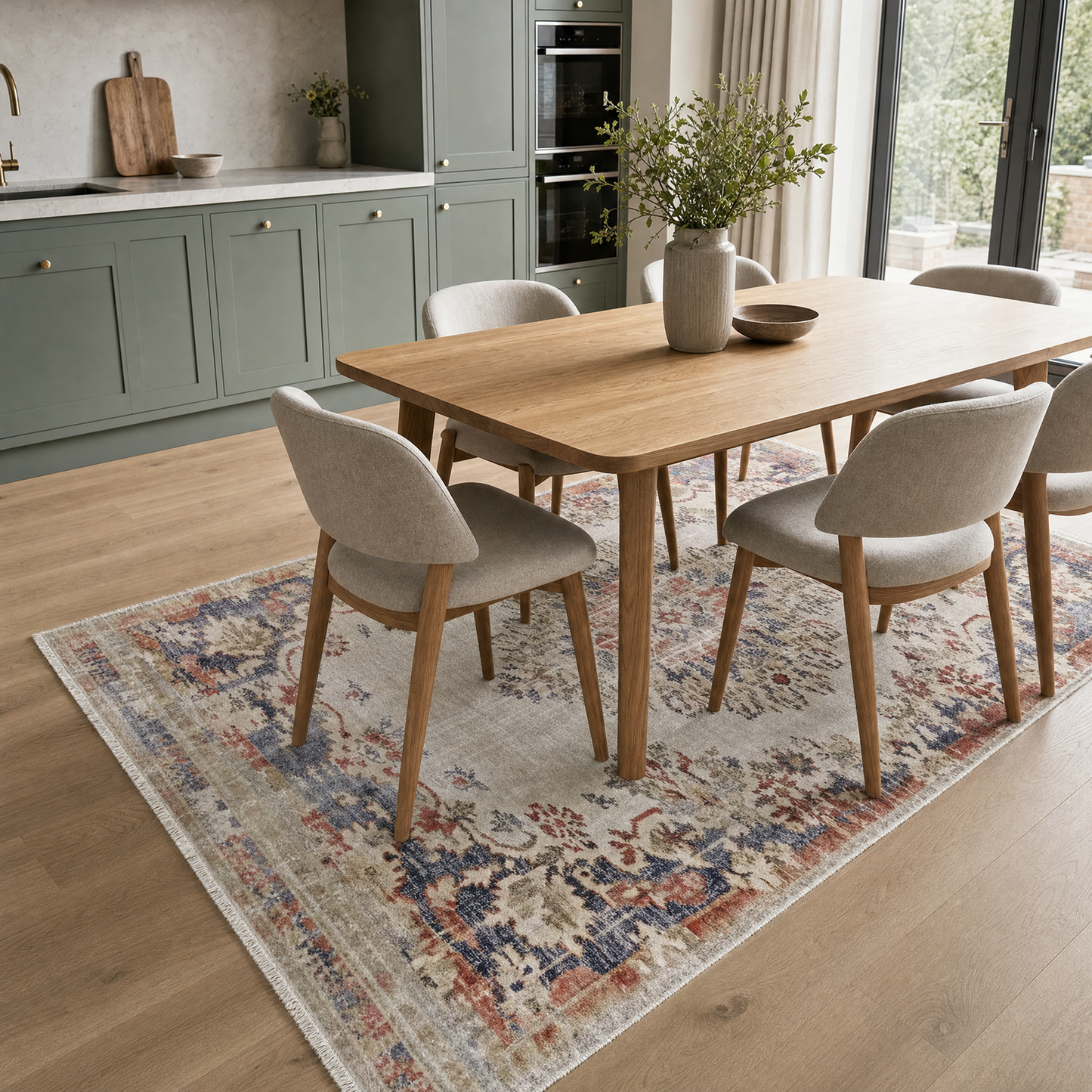 RW3035 washable rug in a modern kitchen