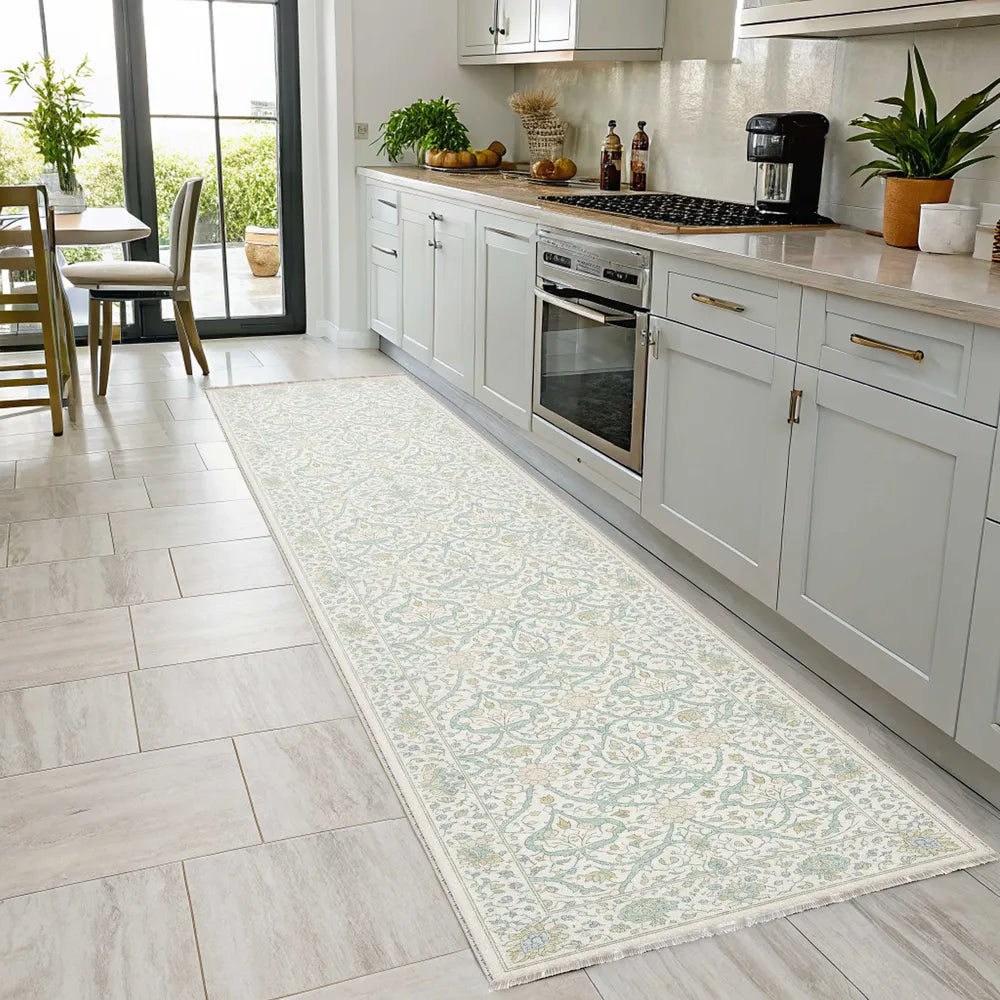 RW3039 washable chenille rug texture and pattern detail