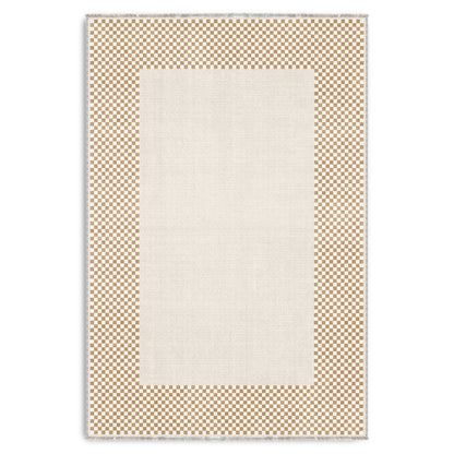 RW3047303 washable chenille area rug viewed from above